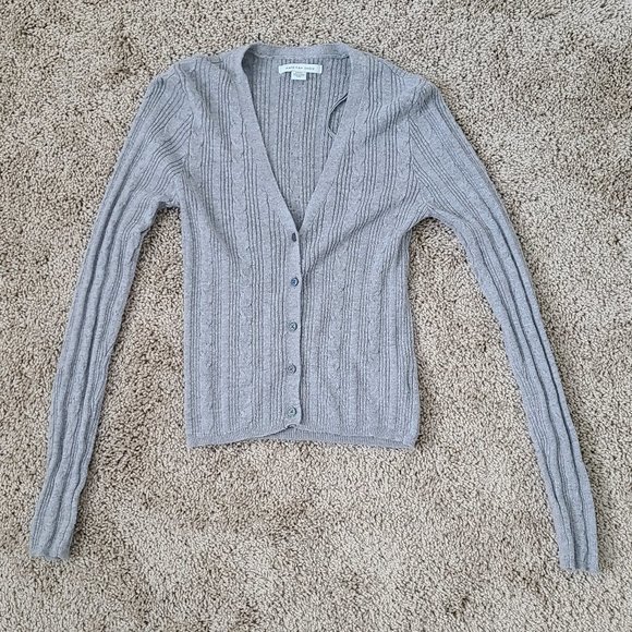 American Eagle Bodycon Cable Knit Cardigan S - Picture 1 of 6